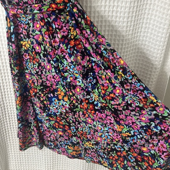 Anne Klein Floral Belted Sleeveless Midi Dress Size 10 - Picture 9 of 9
